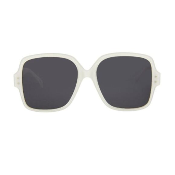 Alaïa 56mm Square Sunglasses white grey - Picture 1 of 9